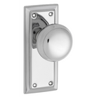 Door Knob Richmond Latch Pair Chrome Plated H125xW50xP62mm in Chrome Plated