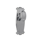 Door Knob Bungalow Latch Pair Chrome Plated H197xW68xP60mm in Chrome Plated