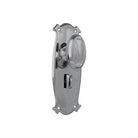 Door Knob Bungalow Privacy Pair Chrome Plated H197xW68xP60mm in Chrome Plated