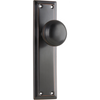 Door Knob Richmond Latch Pair Antique Copper H200xW50xP62mm in Antique Copper