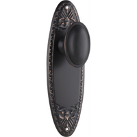 Door Knob Fitzroy Latch Pair Antique Copper H205xW63xP60mm in Antique Copper