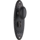 Door Knob Fitzroy Privacy Pair Antique Copper H205xW63xP60mm in Antique Copper