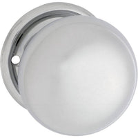 Door Knob Plain Round Rose Pair Chrome Plated D54xP53mm BP54mm in Chrome Plated