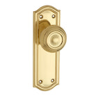 Door Knob Kensington Latch Pair Polished Brass H175xP57xW58mm in Polished Brass