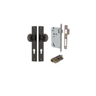 Door Knob Paddington Rectangular Euro Signature Brass CTC85mm H240xW38xP68mm Entrance Kit Mortice Lock Euro Signature Brass CTC85mm Backset 60mm, Euro Cylinder Dual Function 5 Pin Signature Brass L65mm KA1 in Signature Brass