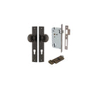 Door Knob Paddington Rectangular Euro Signature Brass CTC85mm H240xW38xP68mm Entrance Kit Mortice Lock Euro Signature Brass CTC85mm Backset 60mm, Euro Cylinder Key Thumb 6 Pin Signature Brass L70mm KA1 in Signature Brass