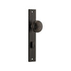 Door Knob Paddington Rectangular Privacy Signature Brass CTC85mm H240xW38xP68mm in Signature Brass