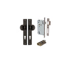 Door Knob Cambridge Rectangular Euro Signature Brass CTC85mm H240xW38xP67mm Entrance Kit Mortice Lock Euro Signature Brass CTC85mm Backset 60mm, Euro Cylinder Dual Function 5 Pin Signature Brass L65mm KA1 in Signature Brass