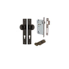 Door Knob Cambridge Rectangular Euro Signature Brass CTC85mm H240xW38xP67mm Entrance Kit Mortice Lock Euro Signature Brass CTC85mm Backset 60mm, Euro Cylinder Key Thumb 6 Pin Signature Brass L70mm KA1 in Signature Brass