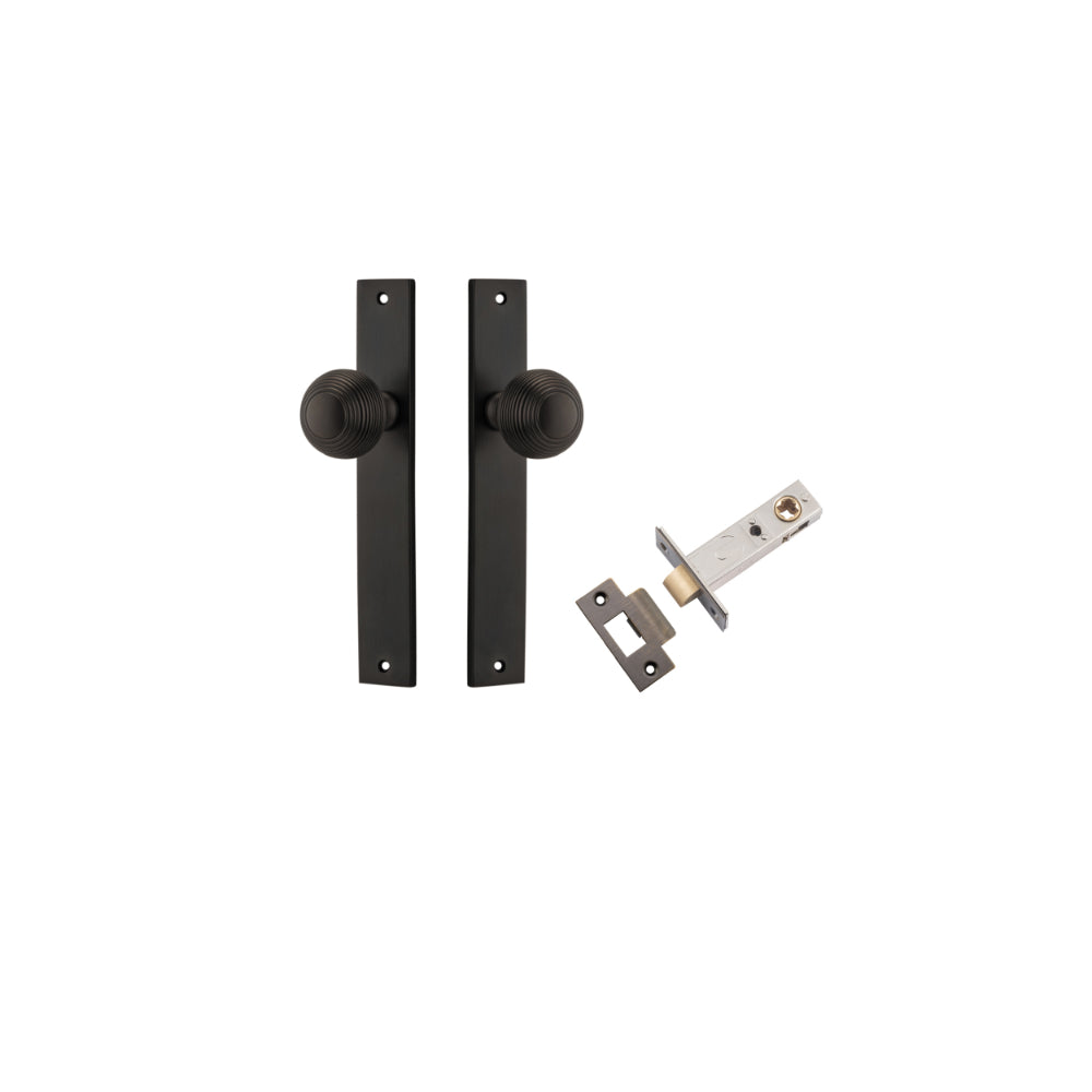 Door Knob Guildford Rectangular Latch Signature Brass H240xW38xP60mm Passage Kit Tube Latch Split Cam 'T' Striker Signature Brass Backset 60mm in Signature Brass