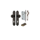 Door Knob Guildford Shouldered Euro Signature Brass CTC85mm H240xW50xP60mm Entrance Kit, Mortice Lock Euro Signature Brass CTC85mm Backset 60mm, Euro Cylinder Dual Function 5 Pin Signature Brass L65mm KA1 in Signature Brass