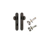 Door Knob Paddington Oval Privacy Signature Brass CTC85mm H240xW40xP68mm Inbuilt Privacy Kit, Tube Latch Split Cam 'T' Striker Signature Brass Backset 60mm, Privacy Bolt Round Bolt Signature Brass Backset 60mm in Signature Brass
