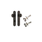 Door Knob Paddington Oval Privacy Signature Brass CTC85mm H240xW40xP68mm Inbuilt Privacy Kit, Tube Latch Split Cam 'T' Striker Signature Brass Backset 60mm, Privacy Bolt Round Bolt Signature Brass Backset 60mm in Signature Brass