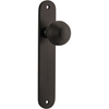 Door Knob Guildford Oval Latch Signature Brass H240xW40xP60mm in Signature Brass