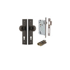 Door Knob Paddington Stepped Euro Signature Brass CTC85mm H240xW50xP68mm Entrance Kit, Mortice Lock Euro Signature Brass CTC85mm Backset 60mm, Euro Cylinder Dual Function 5 Pin Signature Brass L65mm KA1 in Signature Brass