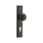 Door Knob Cambridge Stepped Euro Signature Brass CTC85mm H237xW50xP67mm in Signature Brass