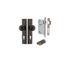 Door Knob Cambridge Stepped Euro Signature Brass CTC85mm H240xW50xP67mm Entrance Kit, Mortice Lock Euro Signature Brass CTC85mm Backset 60mm, Euro Cylinder Dual Function 5 Pin Signature Brass L65mm KA1 in Signature Brass