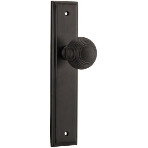 Door Knob Guildford Stepped Latch Signature Brass H237xW50xP60mm in Signature Brass