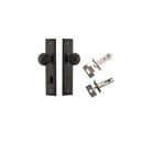 Door Knob Guildford Stepped Privacy Signature Brass CTC85mm H240xW50xP60mm Inbuilt Privacy Kit, Tube Latch Split Cam 'T' Striker Signature Brass Backset 60mm, Privacy Bolt Round Bolt Signature Brass Backset 60mm in Signature Brass