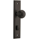 Door Knob Guildford Stepped Privacy Signature Brass CTC85mm H237xW50xP60mm in Signature Brass