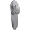 Door Knob Elwood Art Deco Latch Pair Chrome Plated H200xW63xP47mm in Chrome Plated