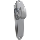 Door Knob Elwood Art Deco Latch Pair Chrome Plated H200xW63xP47mm in Chrome Plated