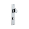 Door Knob Cambridge Rectangular Privacy Polished Chrome CTC85mm H240xW38xP67mm in Polished Chrome