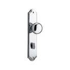 Door Knob Cambridge Shouldered Privacy Polished Chrome CTC85mm H237xW50xP67mm in Polished Chrome