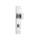 Door Knob Paddington Chamfered Privacy Polished Chrome H240xW50xP63mm in Polished Chrome