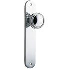 Door Knob Paddington Oval Latch Polished Chrome H237xW50xP68mm in Polished Chrome