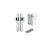 Door Knob Cambridge Oval Euro Polished Chrome CTC85mm H240xW40xP67mm Entrance Kit, Mortice Lock Euro Polished Chrome CTC85mm Backset 60mm, Euro Cylinder Key Thumb 6 Pin Polished Chrome L70mm KA1 in Polished Chrome