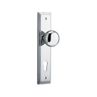 Door Knob Cambridge Stepped Euro Polished Chrome CTC85mm H237xW50xP67mm in Polished Chrome