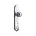 Door Knob Guildford Shouldered Euro Brushed Chrome CTC85mm H237xW50xP60mm in Brushed Chrome