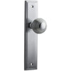 Door Knob Guildford Stepped Latch Brushed Chrome H237xW50xP60mm in Brushed Chrome