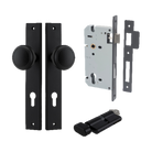 Pair of Iver Paddington knobs on rectangular backplates, showcasing elegant architectural hardware with a polished finish.