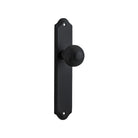 Door Knob Guildford Shouldered Latch Matt Black H237xW50xP60mm in Matt Black