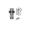 Door Knob Paddington Rectangular Euro Distressed Nickel CTC85mm H240xW38xP68mm Entrance Kit Mortice Lock Euro Distressed Nickel CTC85mm Backset 60mm, Euro Cylinder Dual Function 5 Pin Distressed Nickel L65mm KA1 in Distressed Nickel