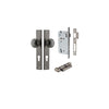 Door Knob Paddington Rectangular Euro Distressed Nickel CTC85mm H240xW38xP68mm Entrance Kit Mortice Lock Euro Distressed Nickel CTC85mm Backset 60mm, Euro Cylinder Key Thumb 6 Pin Distressed Nickel L70mm KA1 in Distressed Nickel