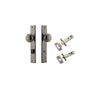 Door Knob Cambridge Rectangular Privacy Distressed Nickel CTC85mm H240xW38xP67mm Inbuilt Privacy Kit Tube Latch Split Cam 'T' Striker Distressed Nickel Backset 60mm, Privacy Bolt Round Bolt Distressed Nickel Backset 60mm in Distressed Nickel