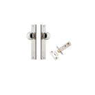 Door Knob Paddington Rectangular Latch Polished Nickel H240xW38xP68mm Passage Kit Tube Latch Split Cam 'T' Striker Polished Nickel Backset 60mm in Polished Nickel