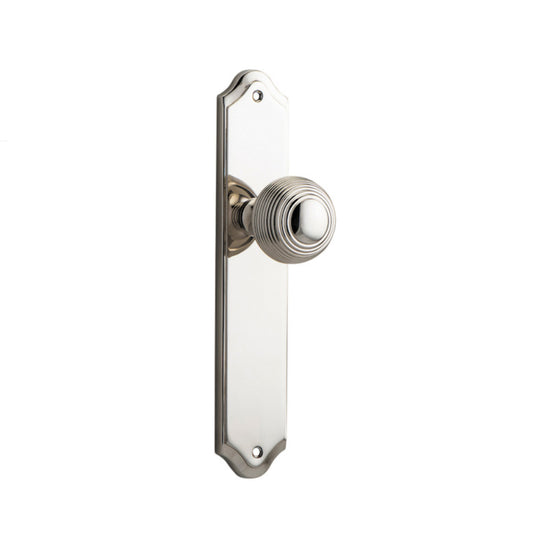 Door Knob Guildford Shouldered Latch Polished Nickel H237xW50xP60mm in Polished Nickel
