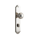 Door Knob Guildford Shouldered Privacy Polished Nickel CTC85mm H237xW50xP60mm in Polished Nickel