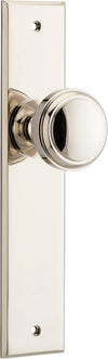 Door Knob Paddington Chamfered Latch Polished Nickel H240xW50xP63mm in Polished Nickel