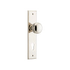 Door Knob Paddington Chamfered Euro Polished Nickel H240xW50xP63mm in Polished Nickel