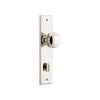 Door Knob Paddington Chamfered Privacy Polished Nickel H240xW50xP63mm in Polished Nickel