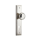 Door Knob Cambridge Stepped Euro Polished Nickel CTC85mm H237xW50xP67mm in Polished Nickel
