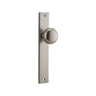 Door Knob Cambridge Rectangular Latch Satin Nickel H240xW38xP67mm in Satin Nickel