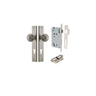 Door Knob Guildford Rectangular Euro Satin Nickel CTC85mm H240xW38xP60mm Entrance Kit Mortice Lock Euro Satin Nickel CTC85mm Backset 60mm, Euro Cylinder Dual Function 5 Pin Satin Nickel L65mm KA1 in Satin Nickel