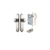 Door Knob Paddington Shouldered Euro Satin Nickel CTC85mm H240xW50xP68mm Entrance Kit, Mortice Lock Euro Satin Nickel CTC85mm Backset 60mm, Euro Cylinder Dual Function 5 Pin Satin Nickel L65mm KA1 in Satin Nickel