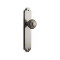 Door Knob Guildford Shouldered Latch Satin Nickel H237xW50xP60mm in Satin Nickel